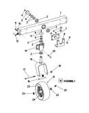 Wide-stance caster