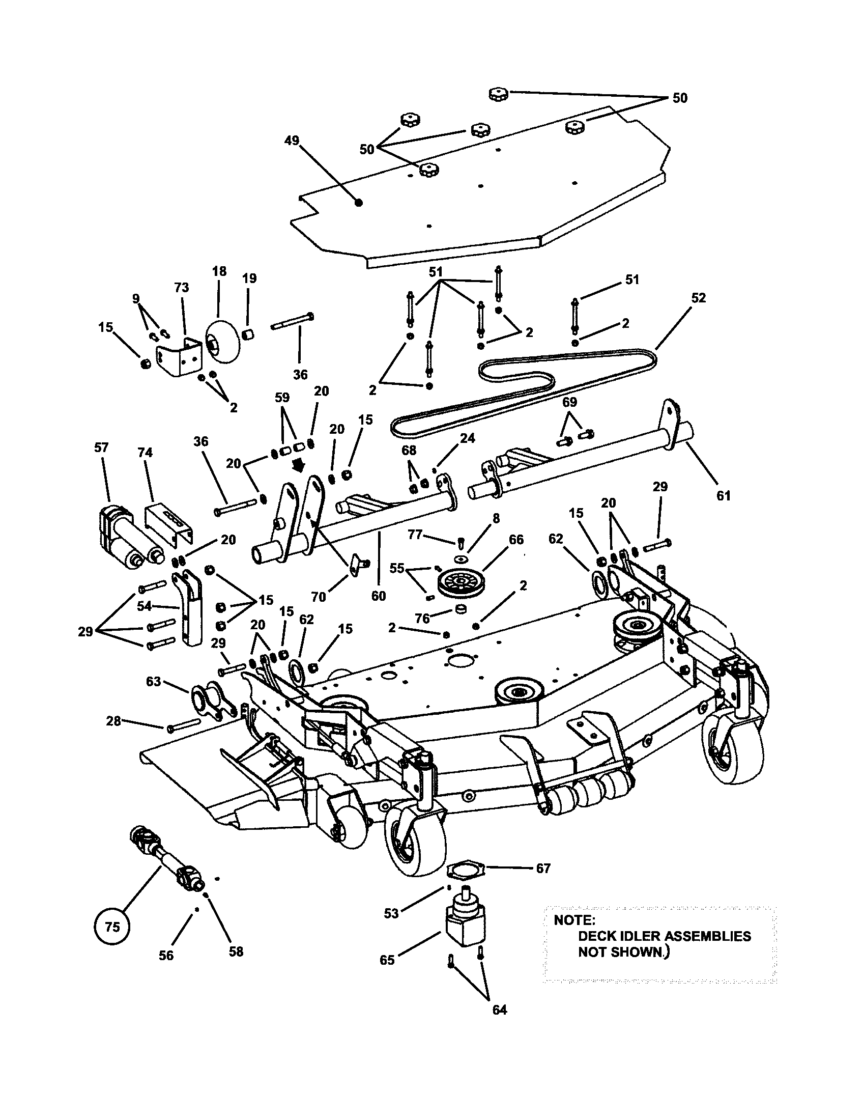 52" MOWER DECK