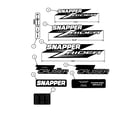 Snapper ZF6100M decals diagram