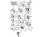 Snapper ZF6100M electrical (except wiring) diagram