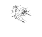 Snapper YZ15384BVE caster, front wheel, tire diagram