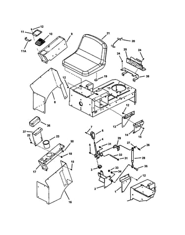 Joystick/operators seat (yz models)
