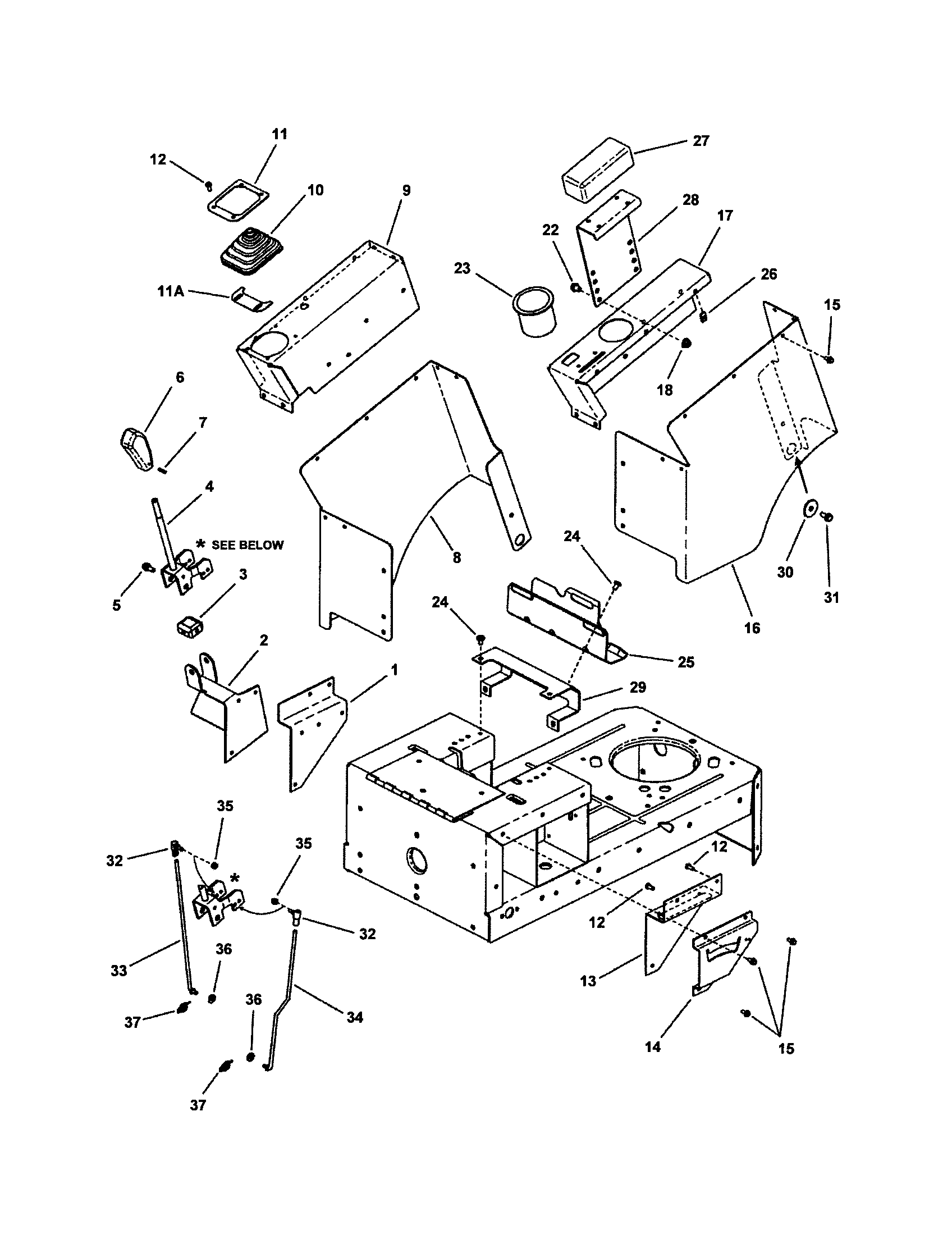 Joystick/operator seat (eyz models)