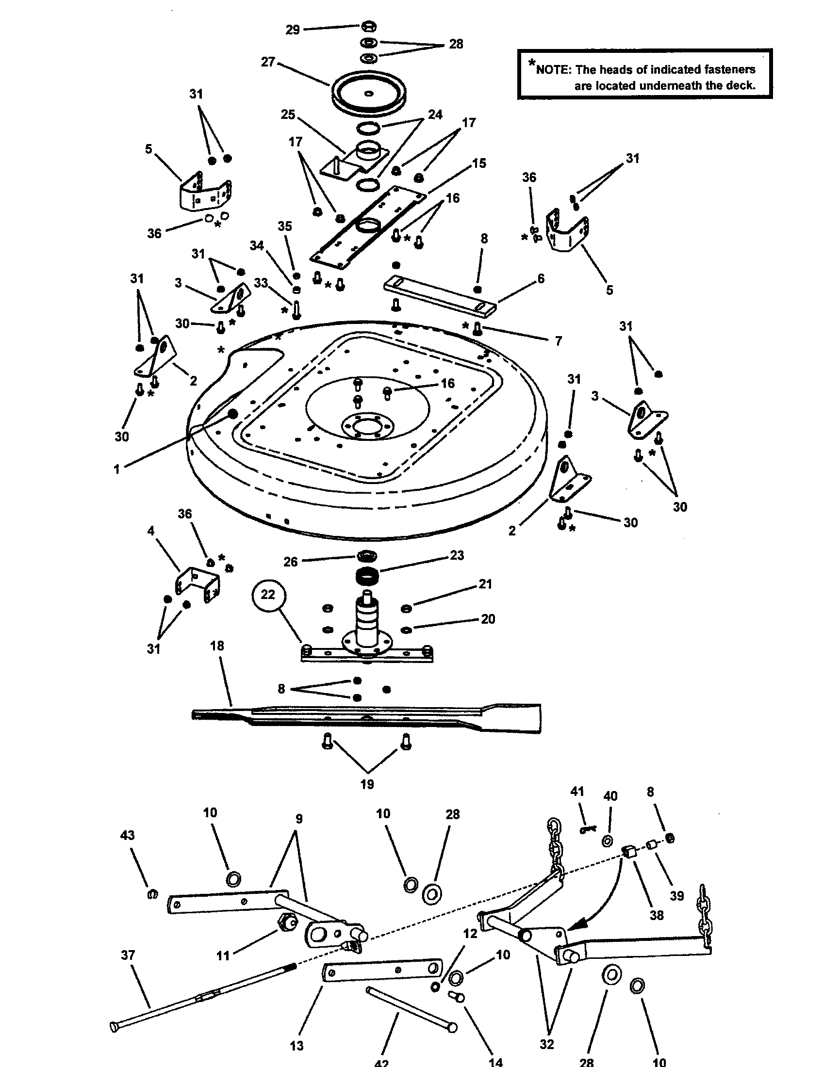 33" MOWER DECK