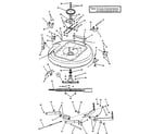 Snapper YZ15384BVE 33" mower deck diagram