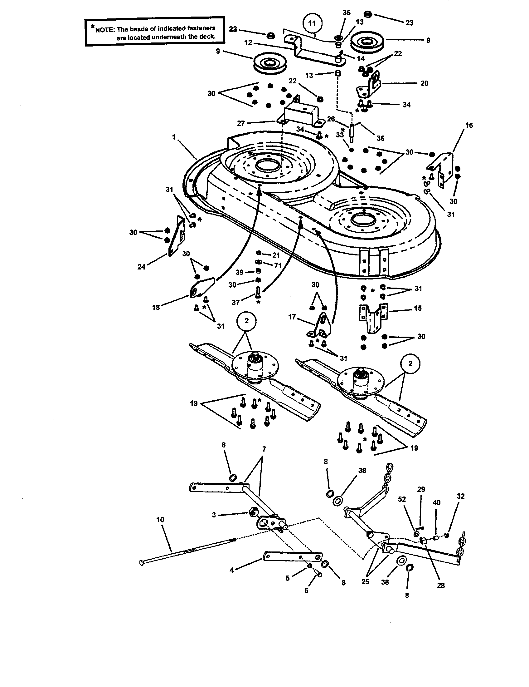 38" MOWER DECK