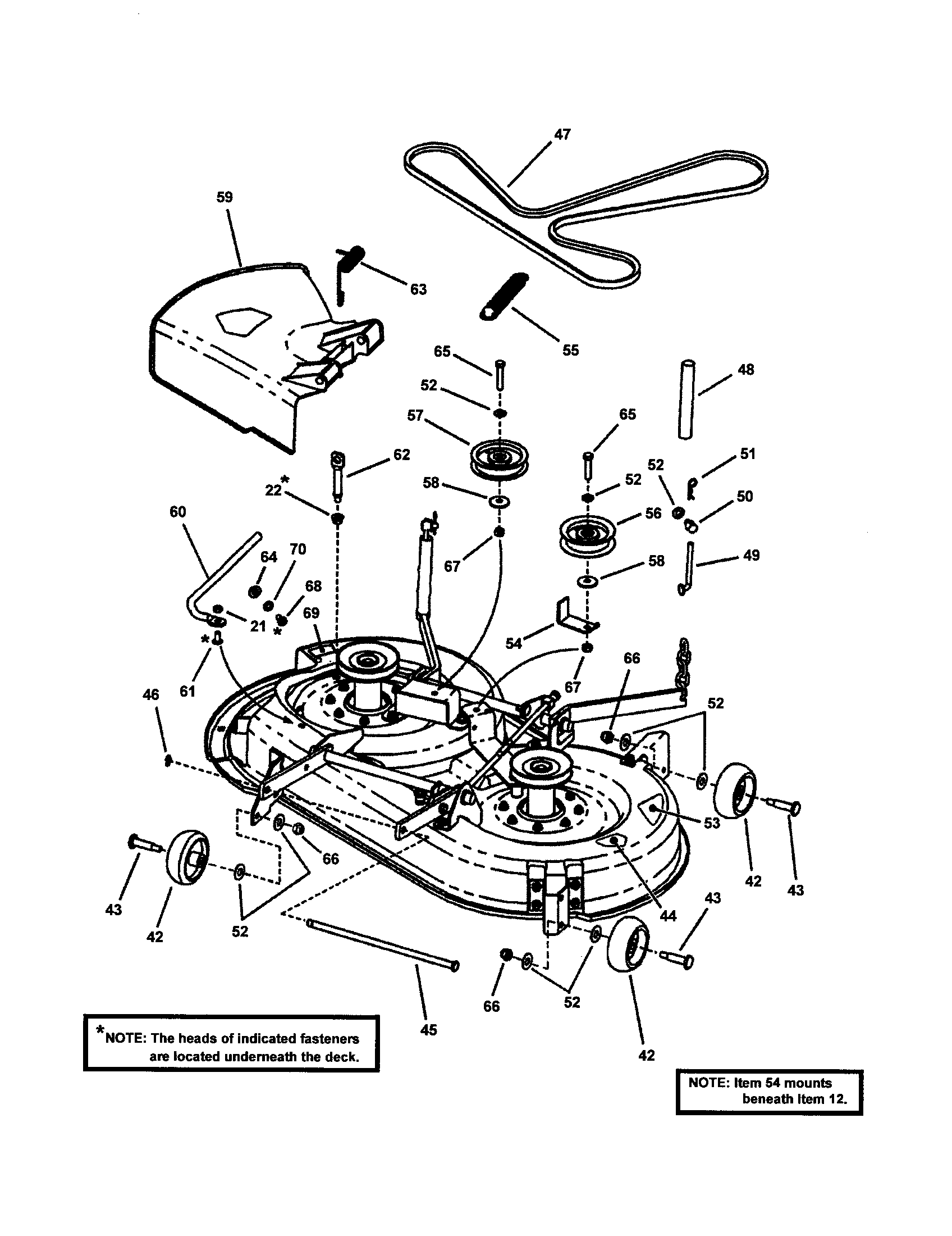 38" MOWER DECK