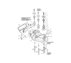 Snapper ZT18440KH 44"/50" deck-housing/arbors/blades diagram