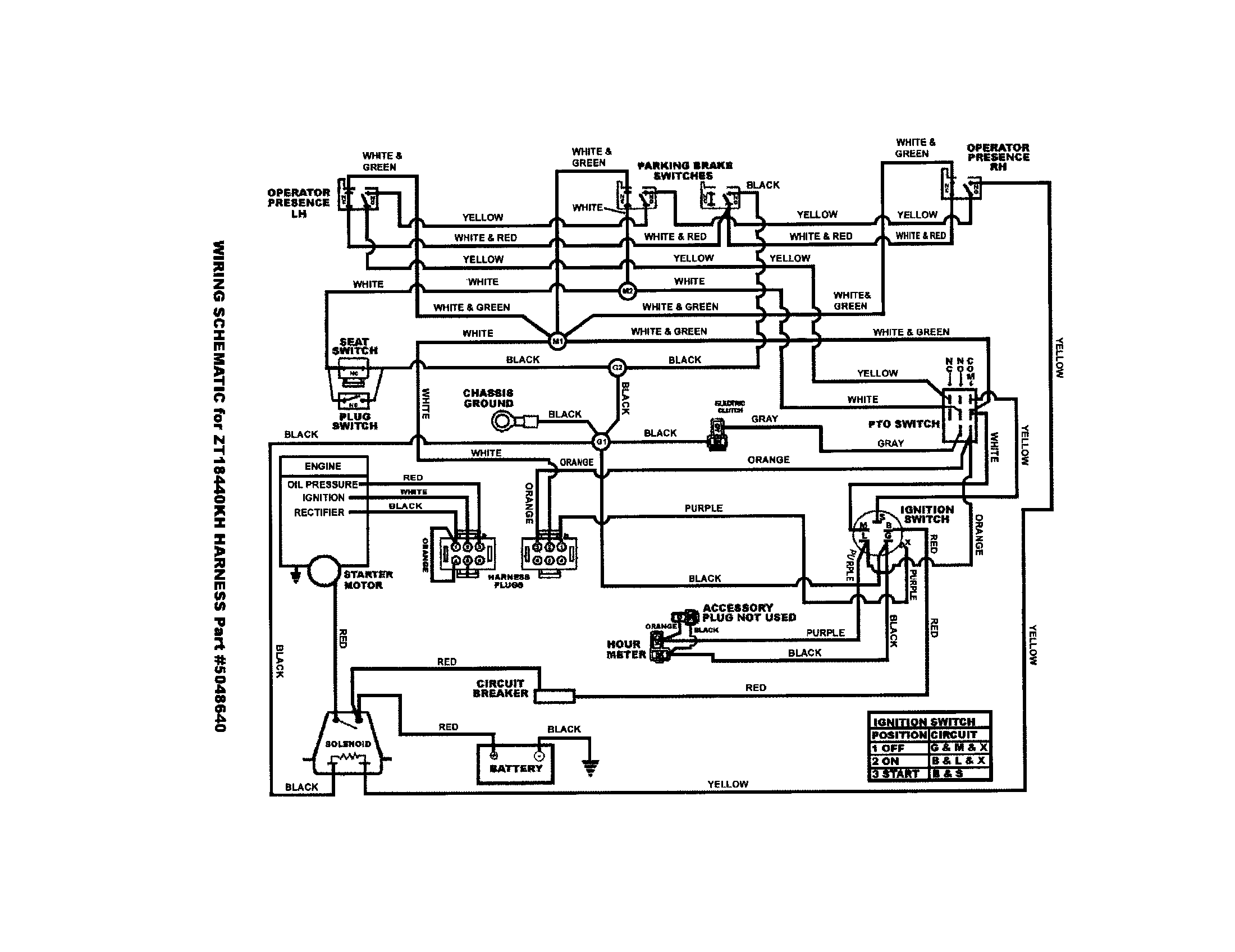 WIRING SCHEMATIC 18 HP