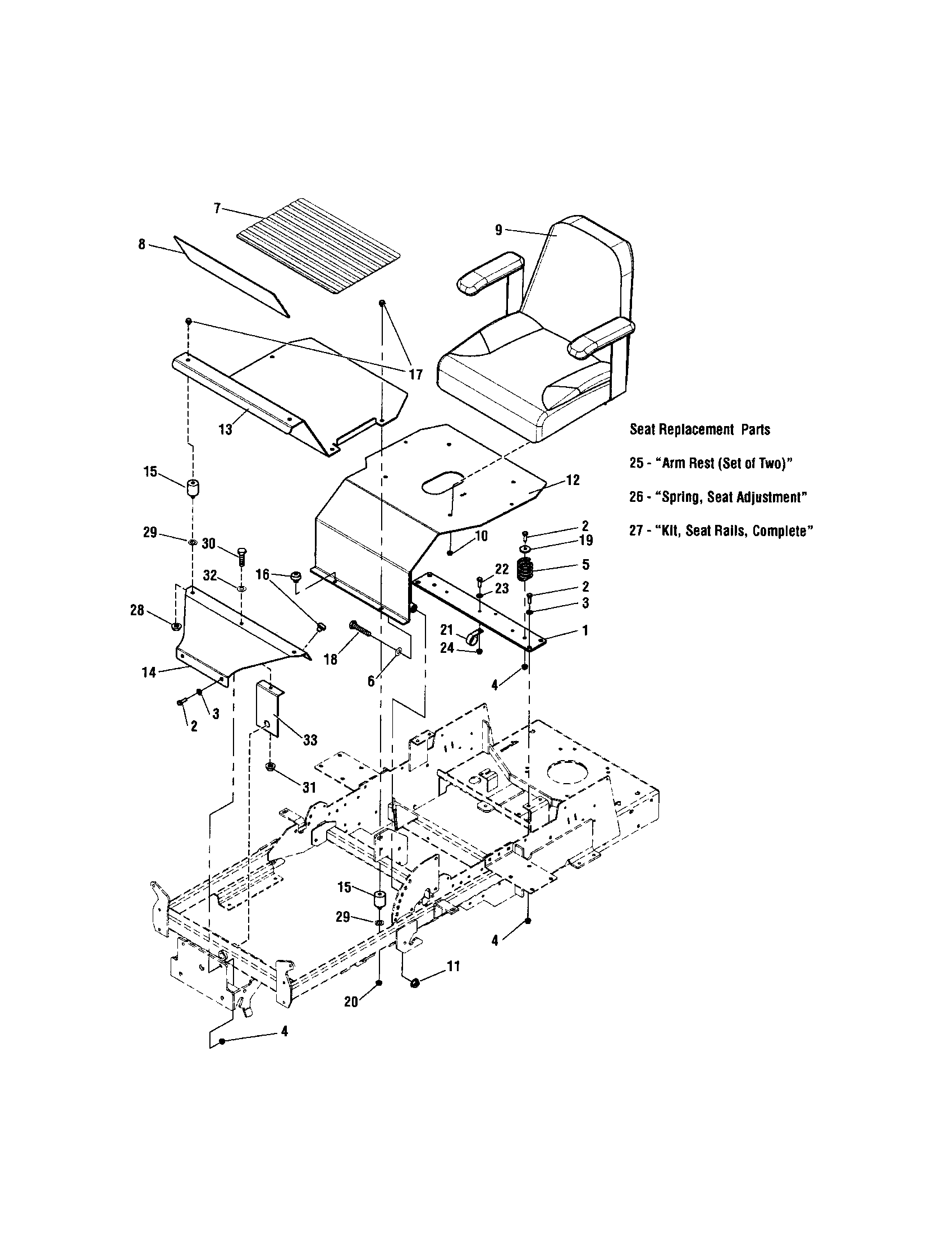 Seat/floor plate