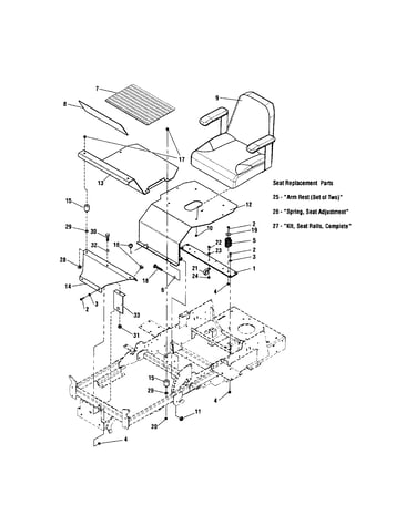 Seat/floor plate