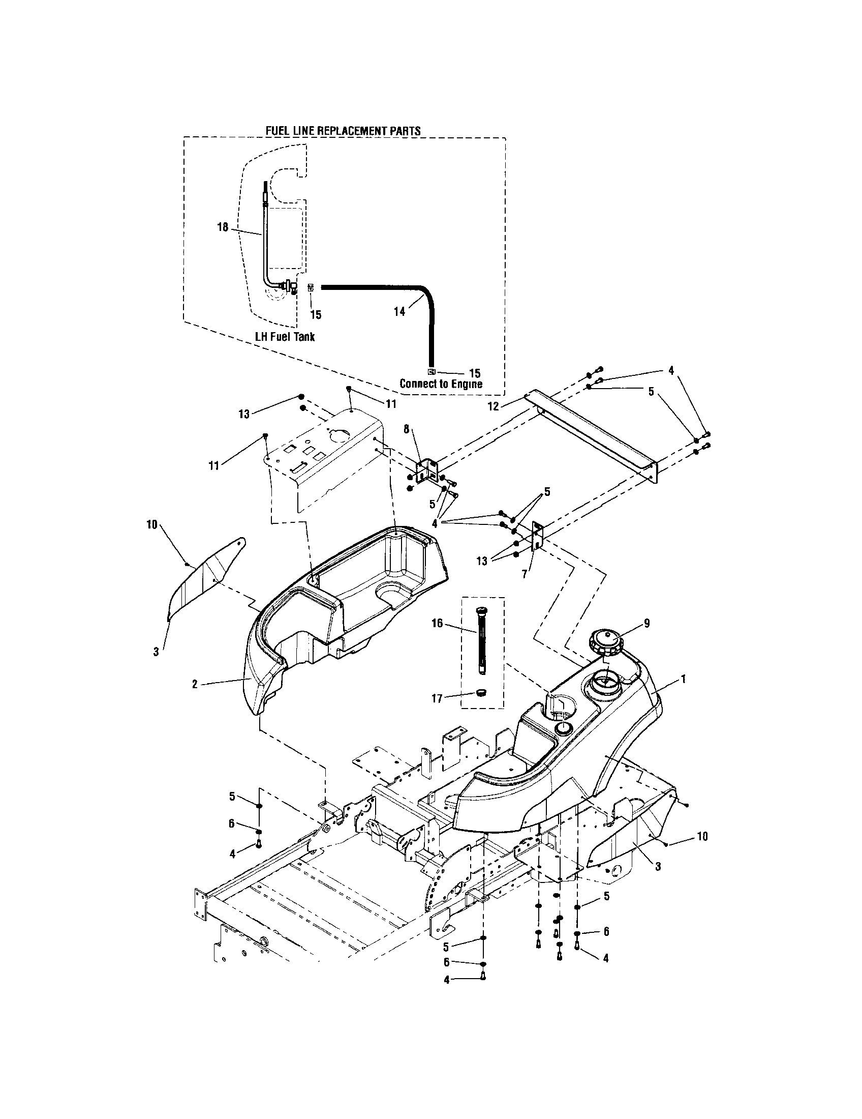 Fuel tank/replacement parts