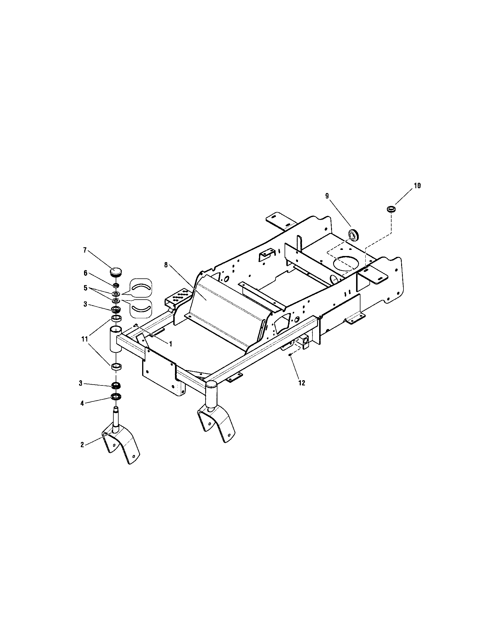 MAIN FRAME/FRONT CASTERS