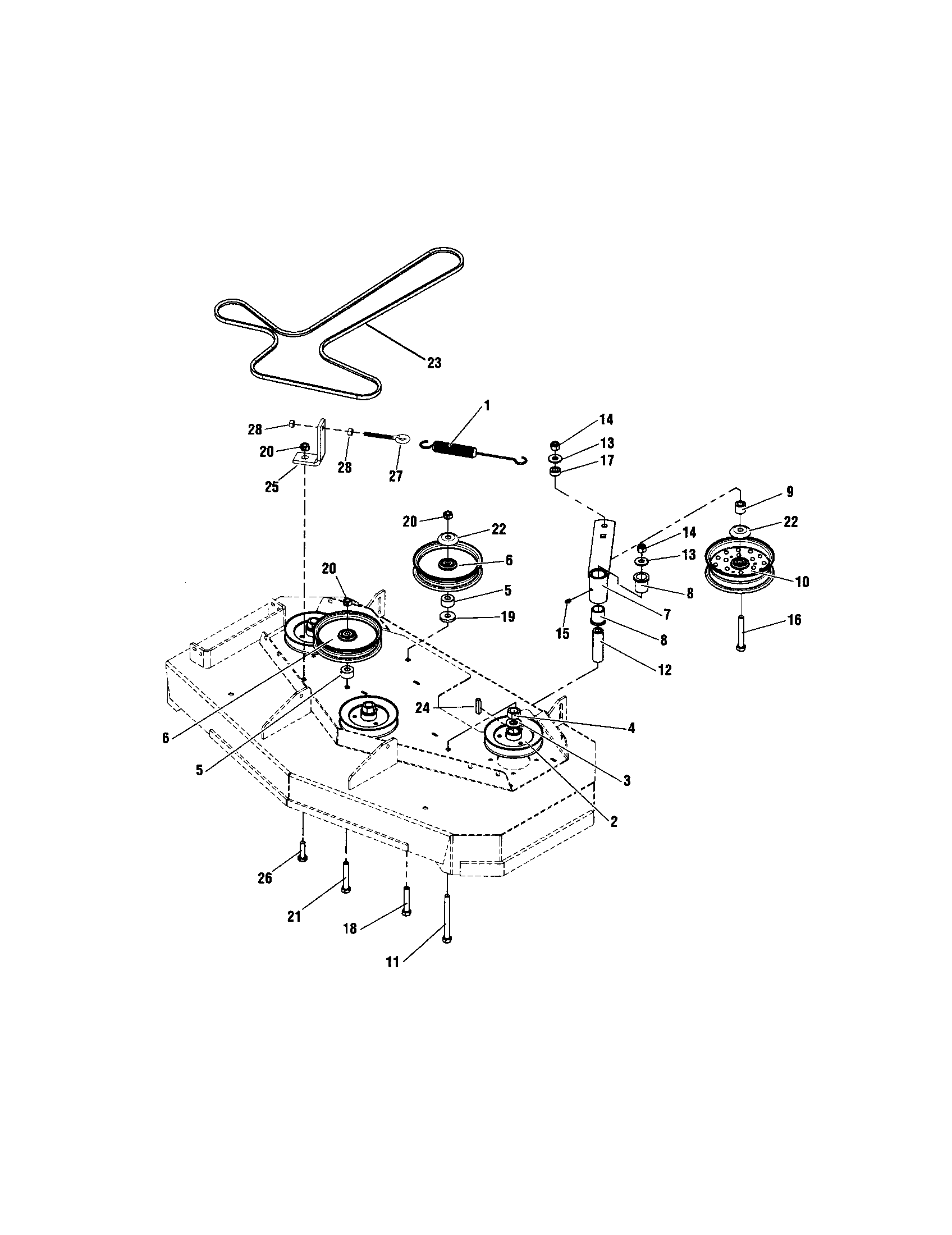 PULLEYS/BELTS/IDLER ARM