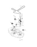 Pulleys/belt/idler arm