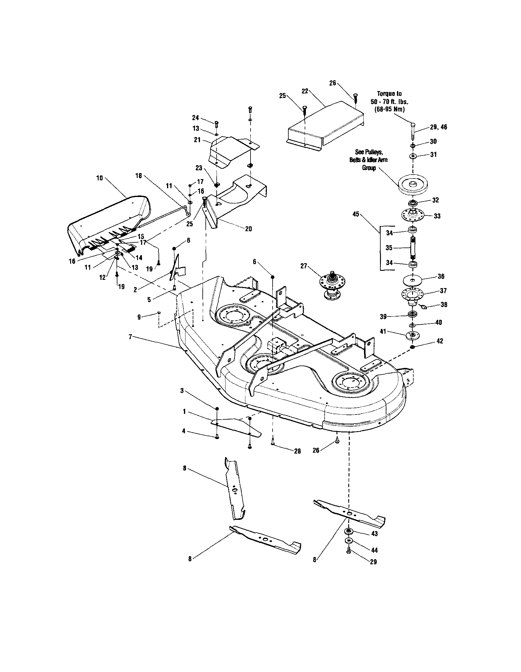 HOUSING/COVER/SPINDLES