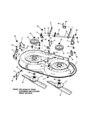 38" cutting deck sub assy