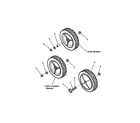 Snapper EFRP216516BV rear wheels diagram