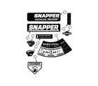 Snapper EFRP216012TV decals (part 1) diagram