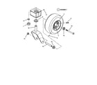 Snapper HZS14381BVE caster/front wheel/tire diagram