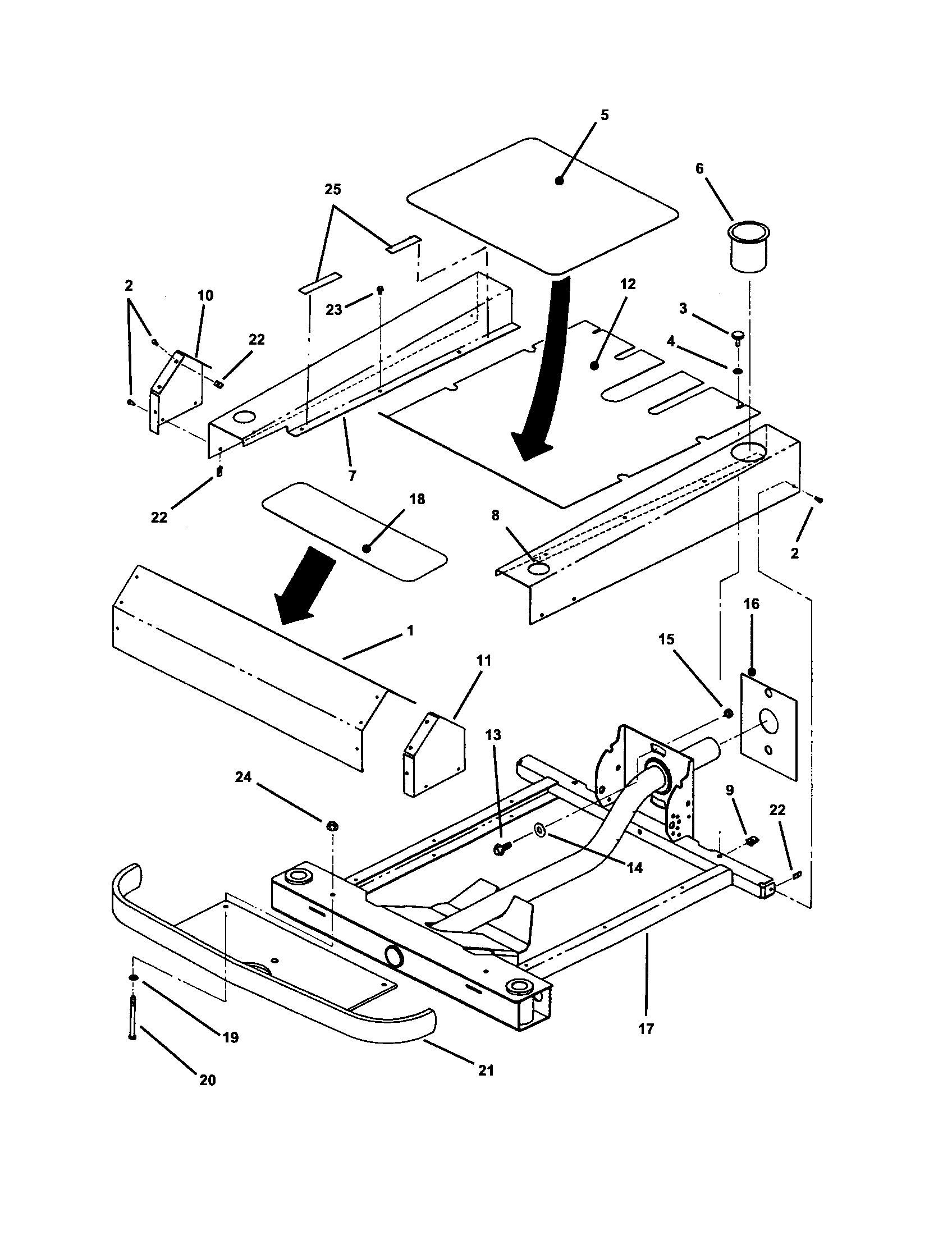 Front frame/cover (series 1)