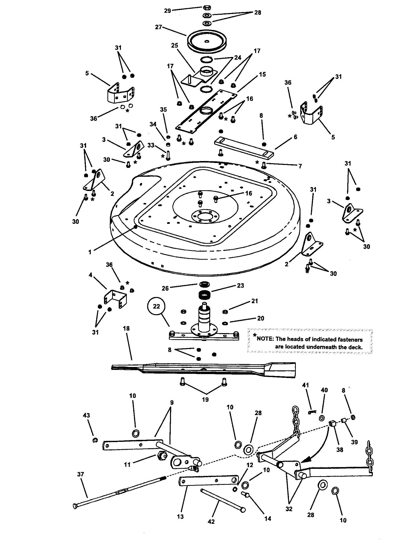 33" DECK ASSEMBLY