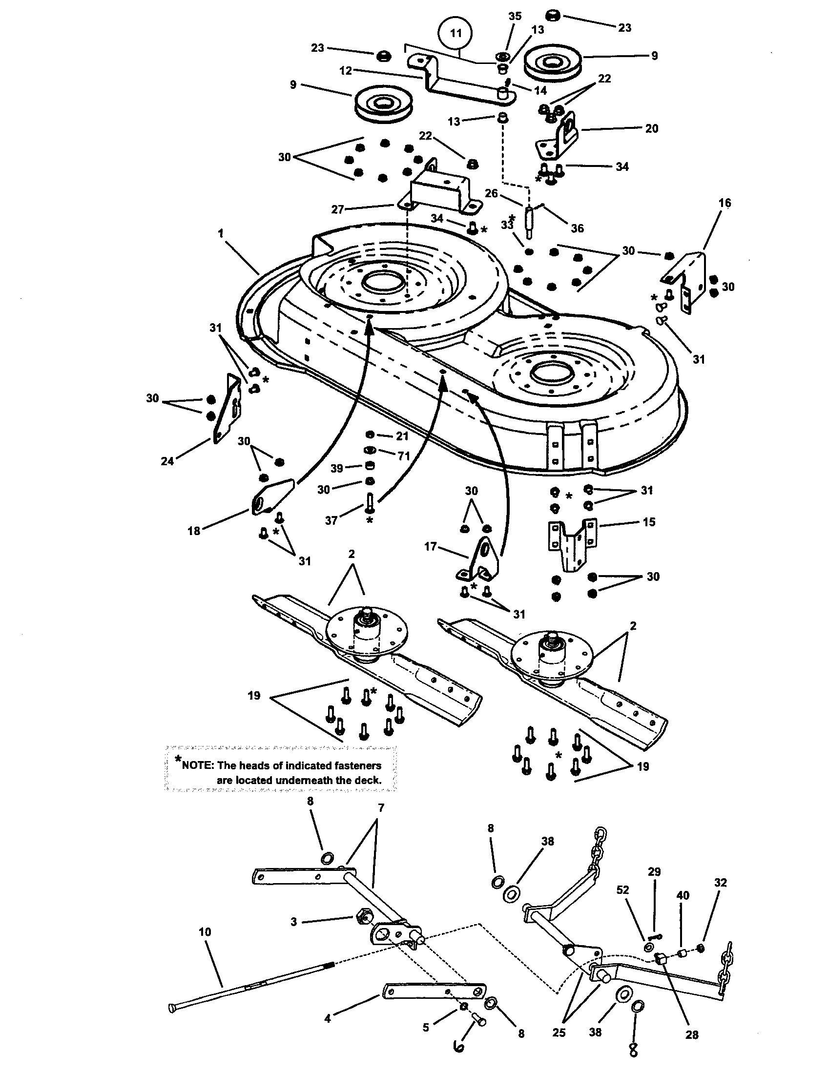 38" MOWER DECK