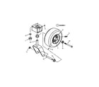 Snapper YZ16424BVE caster/front wheel/tire diagram