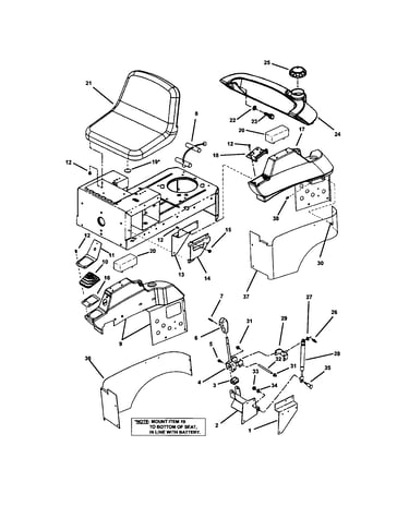 Fuel tank/operators seat