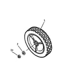 Rear wheels (swivel model)