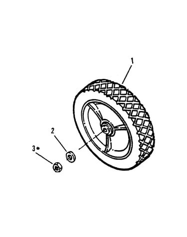 Rear wheels (swivel model)