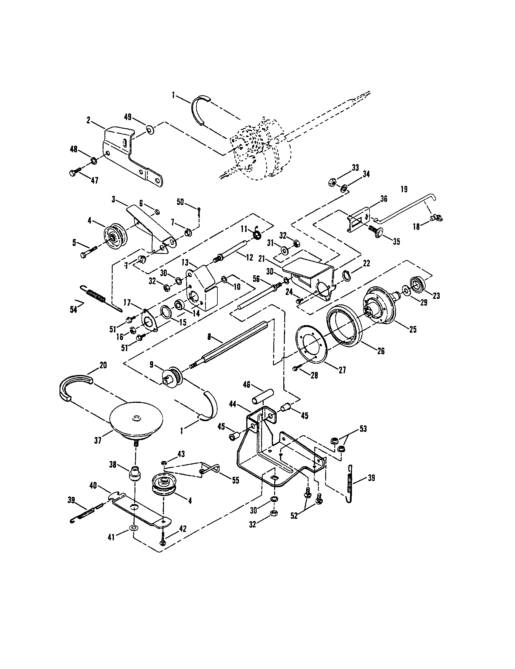 Drive system self-propelled