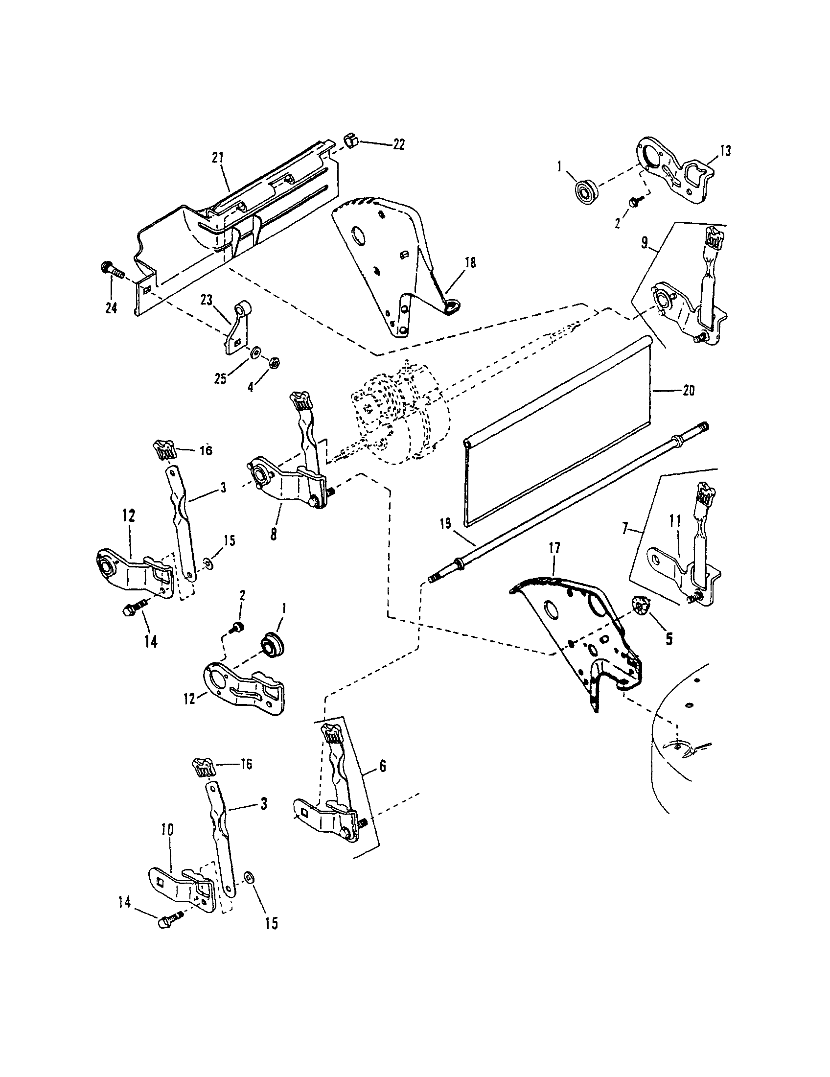 REAR WHEEL BRACKETS/LATCHES