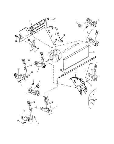 Rear wheel brackets/latches
