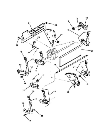 Rear wheel brackets, latches