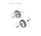 Snapper MR216015B front wheels diagram
