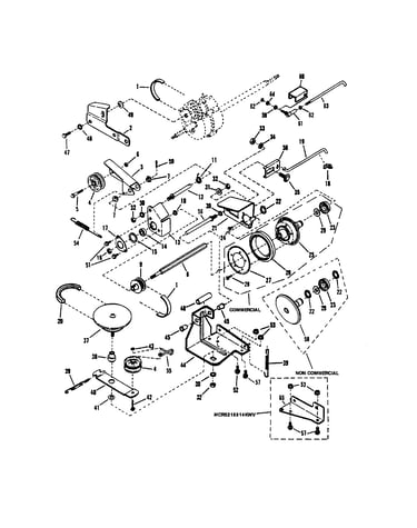 Drive system self-propelled