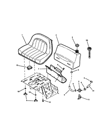 Fuel tank/operators seat