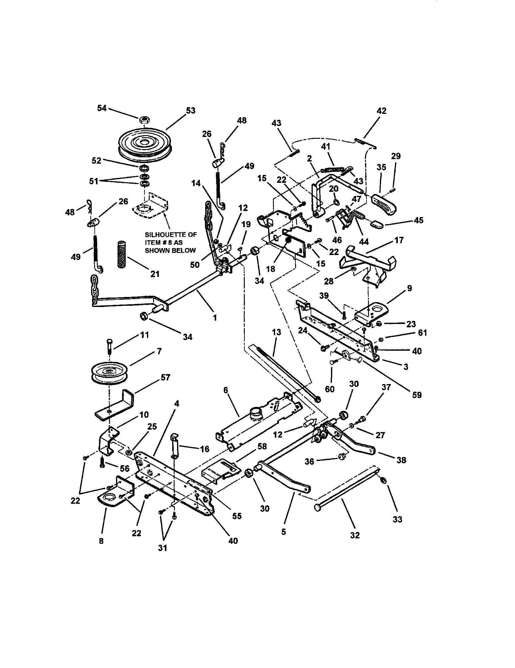 RAILS/LIFT ARMS/CAM LIFT