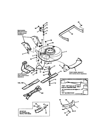 Cutting deck, blades
