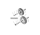 Snapper WRPS216517B front wheels diagram