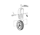 Snapper WRP216517BE front wheels - swivel model diagram