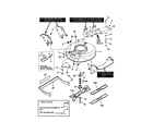 Snapper ERP217018BV cutting deck, blades diagram
