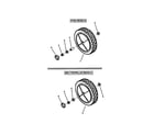 Snapper ERP217018BV rear wheels diagram