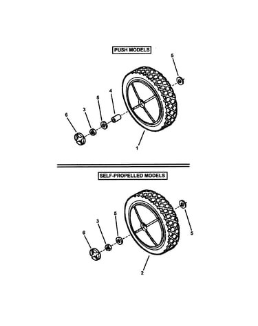 Rear wheels