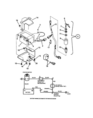 Electric start components