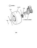 Drive tire/wheel assembly