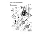 Snapper MZM2300KH tandem hydro transaxle assembly diagram