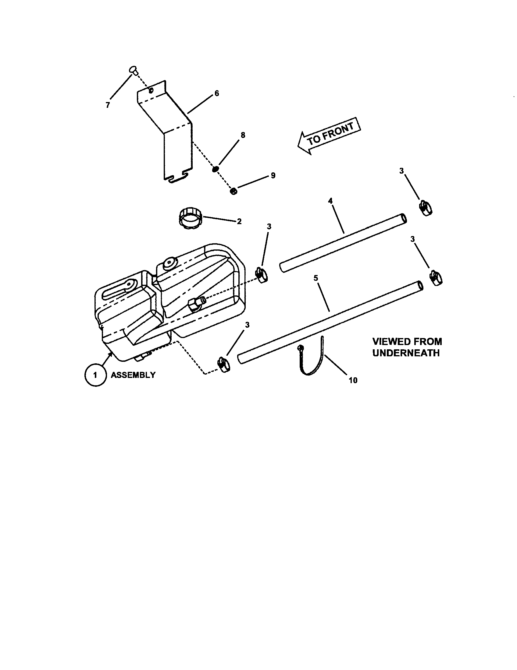 HYDRO RESERVOIR ASSEMBLY (LEFT HAND)