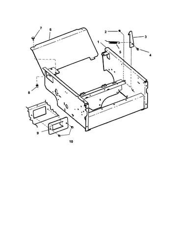 Upper chassis and seat latch assembly